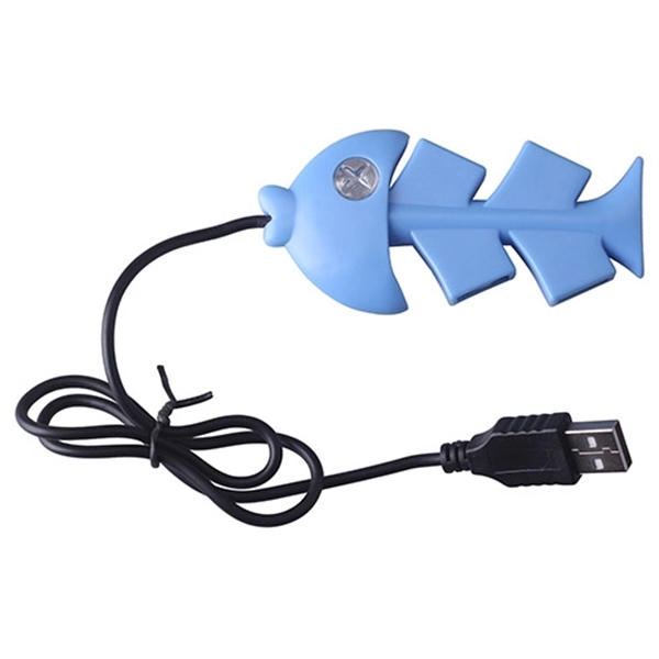 Fishbone Shaped Mini USB Hub - Image 2