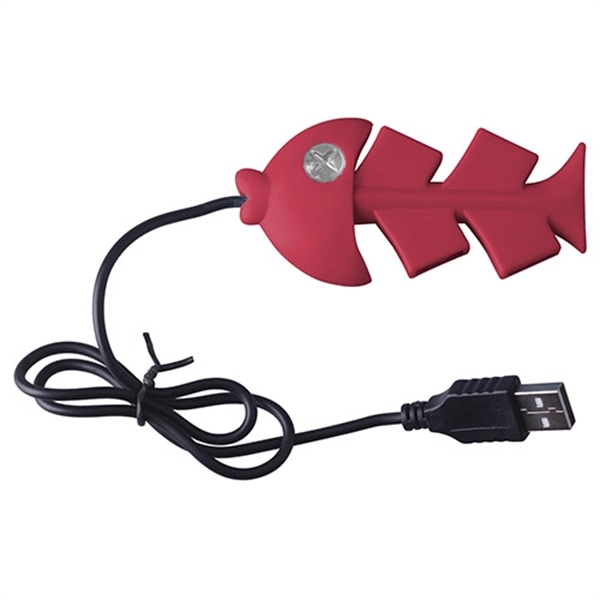 Fishbone Shaped Mini USB Hub - Image 4