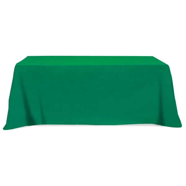 Flat Poly/Cotton 4-sided Table Cover - fits 8' table - Image 2