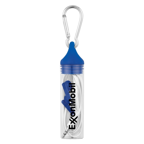 Earbuds In Case With Carabiner - Image 3