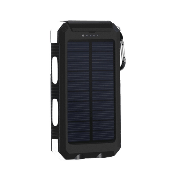 Waterproof SOS Dual USB Solar Power Bank Panels with Compass - Image 1
