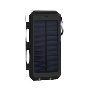Waterproof SOS Dual USB Solar Power Bank Panels with Compass