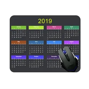 2019 Calendar Mouse Pad