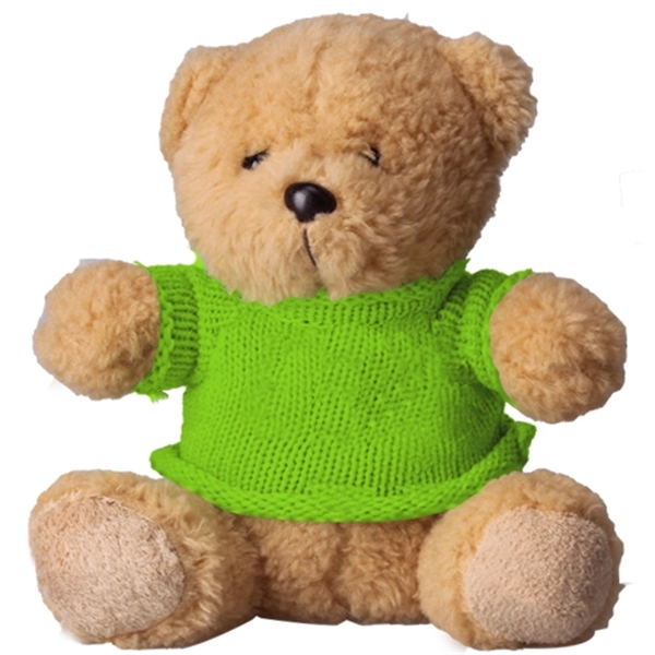 6" Plush Bear with Sweater - Image 3