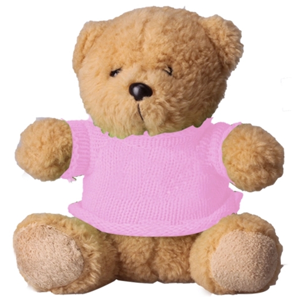 6" Plush Bear with Sweater - Image 5