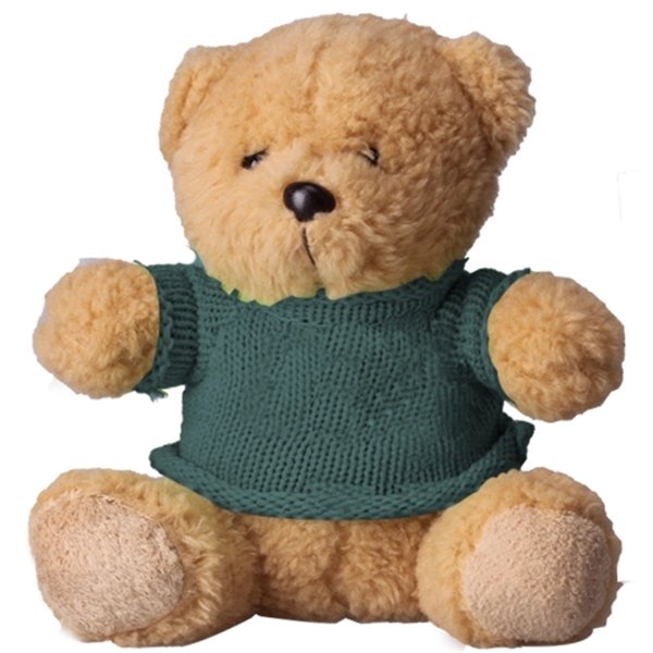6" Plush Bear with Sweater - Image 6