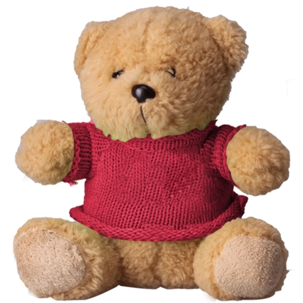 6" Plush Bear with Sweater - Image 7