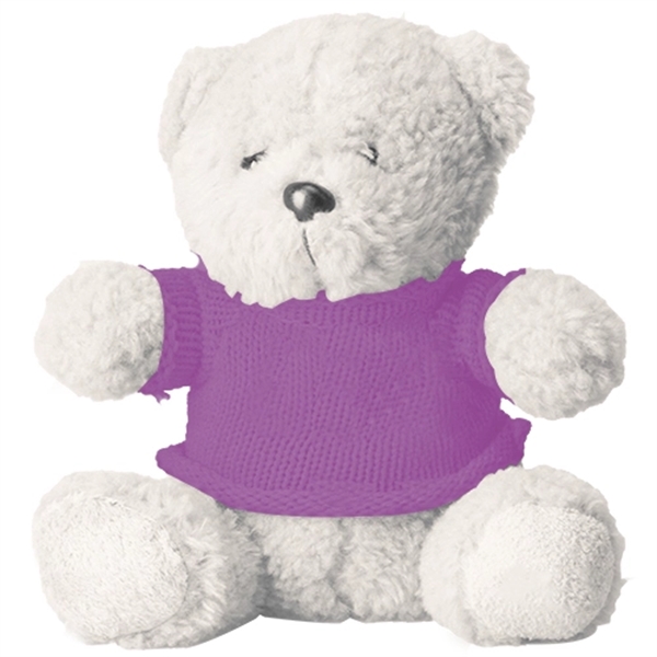 6" Plush Bear with Sweater - Image 10