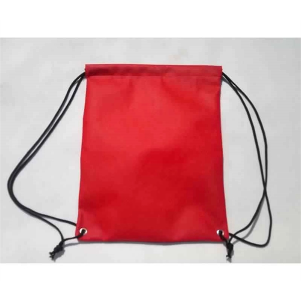 Zipper Pocket Drawstring Non-Woven Backpack - Image 3