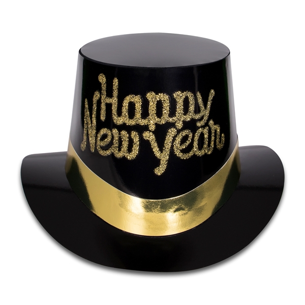 Tiffany Black and Gold New Year Party Kit for 10 - Image 2