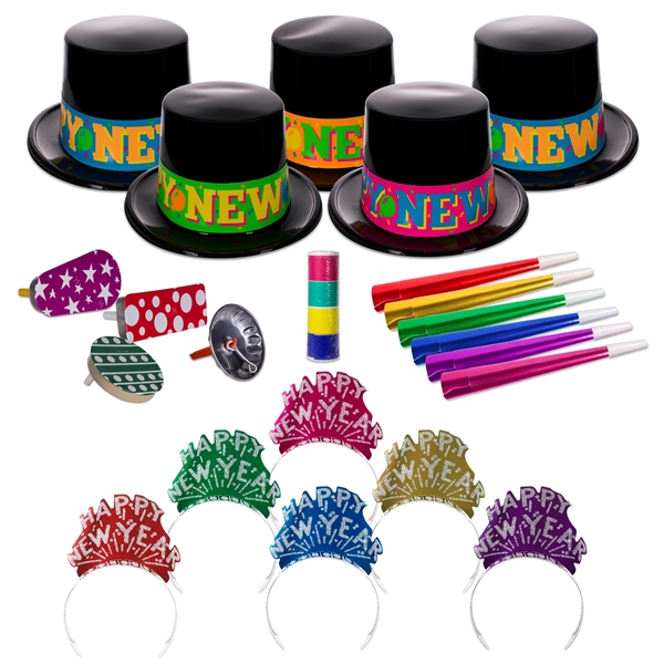 Merry Makers New Year's Eve Party Kit for 50 - Image 1