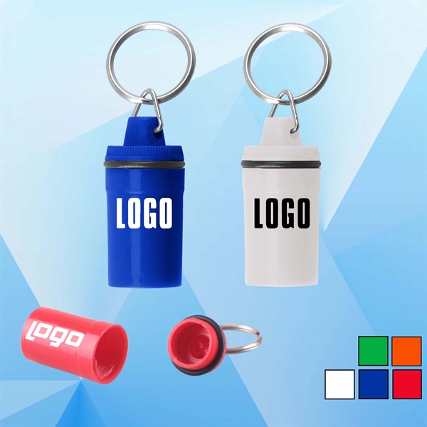 Pill Case with Keychain - Image 1