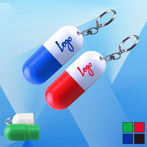 Pill Case with Keychain - Image 1