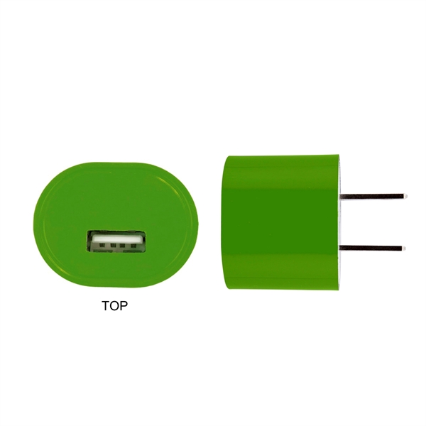 GREEN USB Wall Charger - Image 2