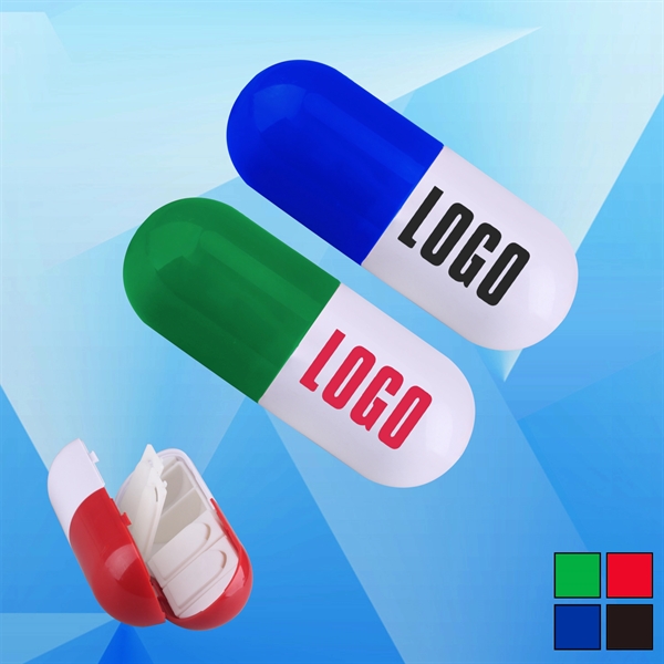 Capsule Shaped Pill Case - Image 1
