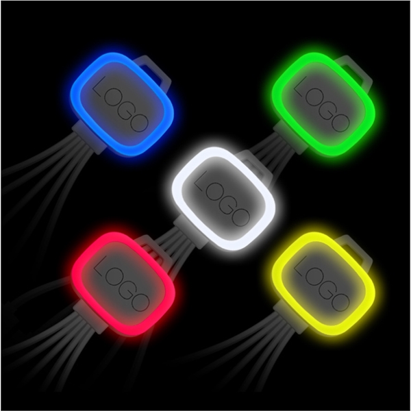 5 In 1 Multi Charging Cable with Lights - Image 4
