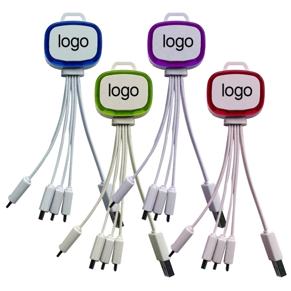 5 In 1 Multi Charging Cable with Lights - Image 1