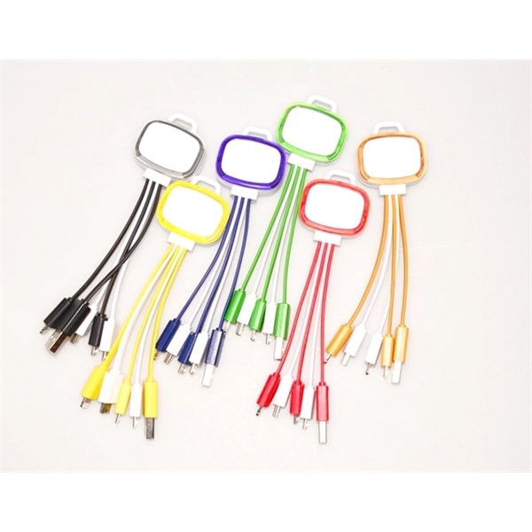 LED 4 in 1 Noodle Charging Cable - Image 1