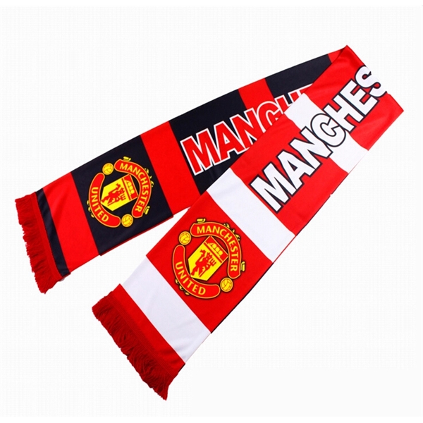 Double Full Size Printed Fans Woven Sport Scarf