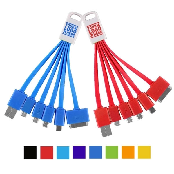 Colorful USB 5-in-1 Universal Charging Cable - Image 2