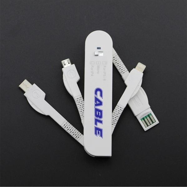 3-in-1 Swiss Knife Style Folding Charging Cable - Image 1
