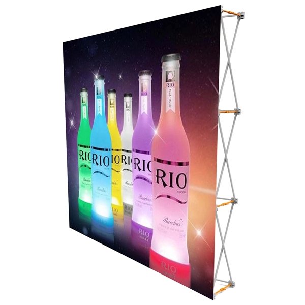 Pop-Up Fabric Backdrop, no side graphics - 8'
