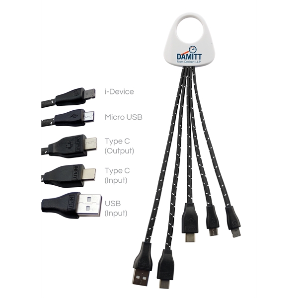 Hydra Type C Braided 3-In-2 Charging Cable - Image 2