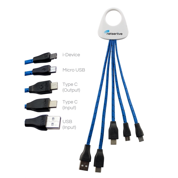Hydra Type C Braided 3-In-2 Charging Cable - Image 3