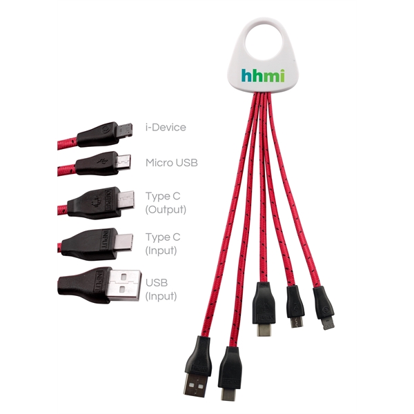 Hydra Type C Braided 3-In-2 Charging Cable - Image 5