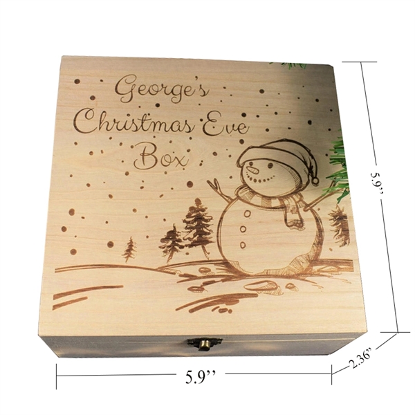 Wooden Christmas Decoration Gift Box - Image 2