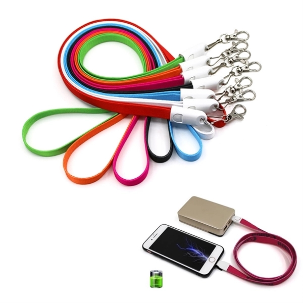2 in 1 Lanyard USB Charging Cable - Image 1