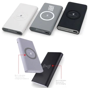 10000mAh Power Bank with QI Charger