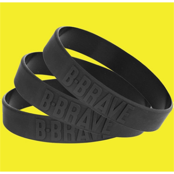 Embossed Silicone Wristbands/ Bracelet - Image 2