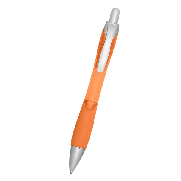 Rio Ballpoint Pen With Contoured Rubber Grip - Image 5