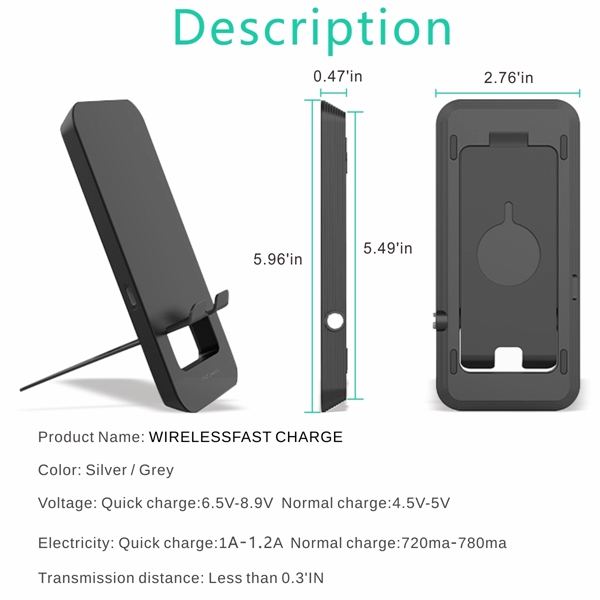 Premium Wireless Charging Stand, Fast Charging Charger - Image 7