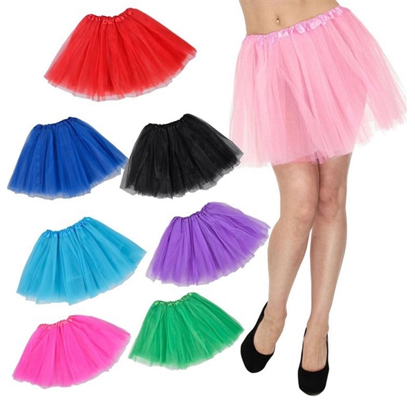 Adult Dress Up Clothes 3-layered Tulle Tutu Skirt - Image 2