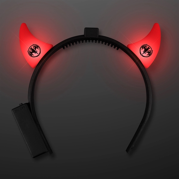 Light Up Red Devil Horns - Image 1