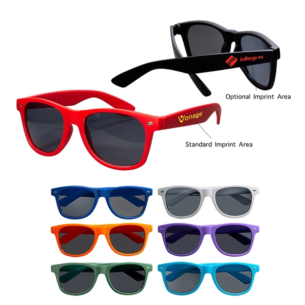 Rubberized Finish Fashion Sunglasses - Image 1