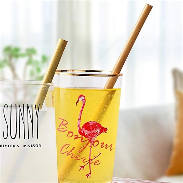 Bamboo Straw 5 Pack With PIPE Cleaner Brush - Image 2