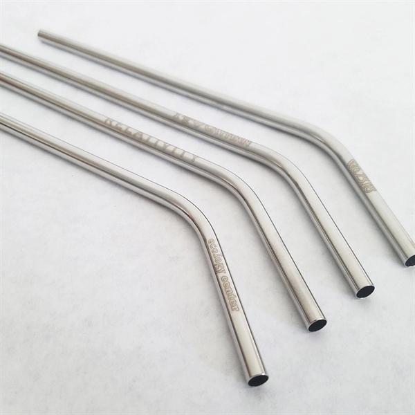 STAINLESS STEEL STRAW 5 PACK WITH PIPE CLEANER BRUSH - Image 3