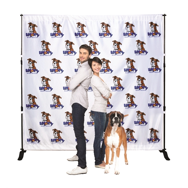 Backdrop Step and Repeat 8.5' x 8' Banner Frame Kit - Image 1