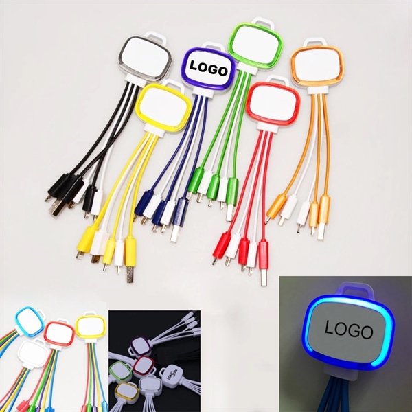 4-in-1 Charger Cable with LED light - Image 1