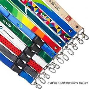 Custom Polyester Lanyards,  Full Color Dye Sublimated