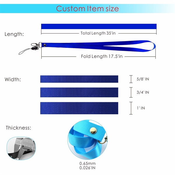 Custom Nylon Lanyards, Silkscreen Imprinted - Image 4