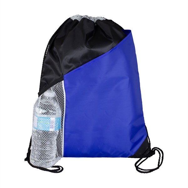 Kamet Drawstring Cinch Pack Backpack with Large Front Pocket - Image 3