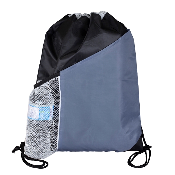 Kamet Drawstring Cinch Pack Backpack with Large Front Pocket - Image 8