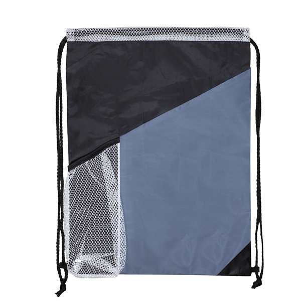 Kamet Drawstring Cinch Pack Backpack with Large Front Pocket - Image 10