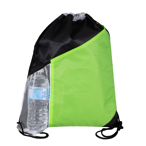 Kamet Drawstring Cinch Pack Backpack with Large Front Pocket - Image 12