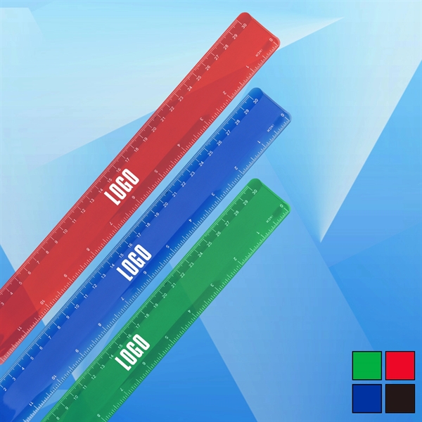 12" Plastic Ruler - Image 1