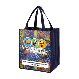 Once-a-Week Full Color Glossy Grocery Shopping Tote Bag
